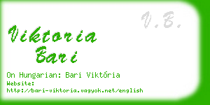 viktoria bari business card
